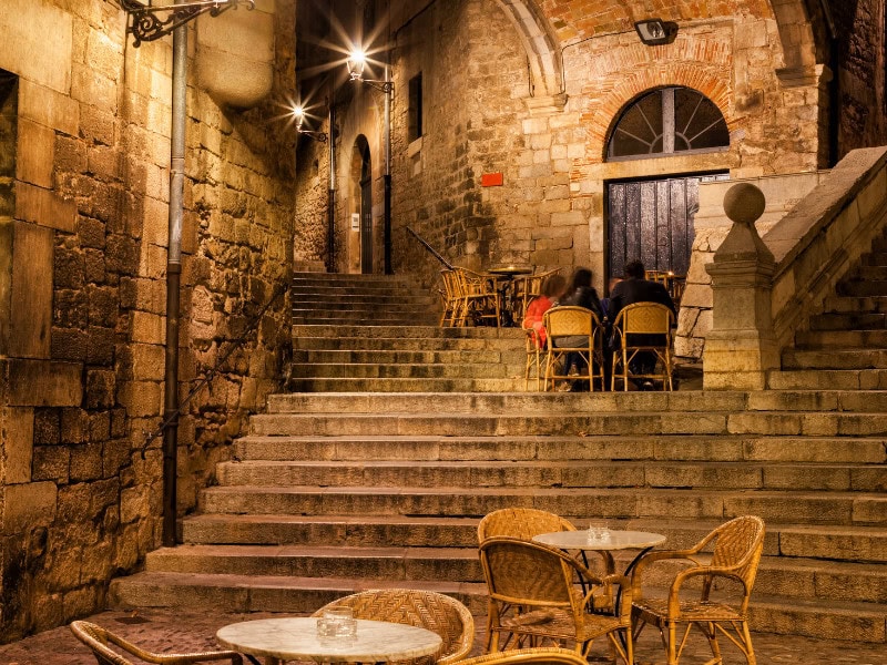 Wander the winding cobblestoned alleyways of Girona.